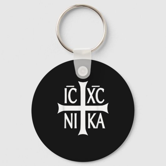 IC XC NIKA Cross T - Shirt Eastern Christlich grie Schlüsselanhänger (Vorderseite)
