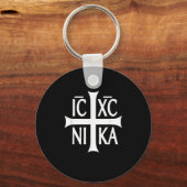 IC XC NIKA Cross T - Shirt Eastern Christlich grie Schlüsselanhänger (Vorderseite)