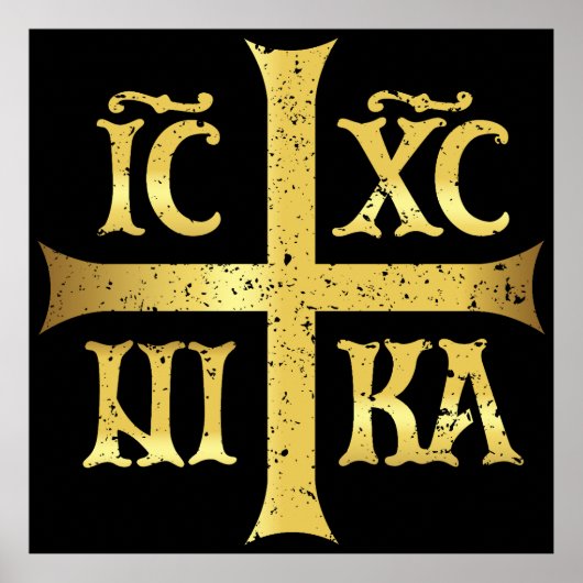 IC XC NIKA JESUS CHRIST CONQUERS POSTER (Vorne)