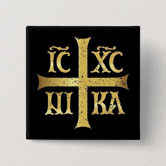 IC XC NIKA JESUS CHRIST SIEGT BUTTON (Vorderseite)