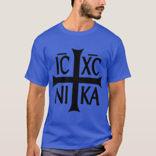 IC XC NIKA Kreuz christlich orthodox Mädchen T-Shirt