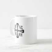 IC XC NIKA Kreuz Kaffeetasse (Vorderseite Links)