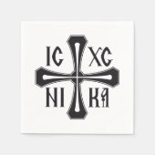 IC XC NIKA Kreuz Serviette (Vorderseite)
