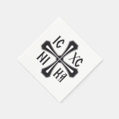 IC XC NIKA Kreuz Serviette (Ecke)