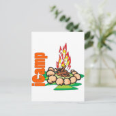 iCamp Camping Shirt Postkarte (Stehend Vorderseite)