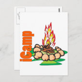 iCamp Camping Shirt Postkarte (Vorne/Hinten)