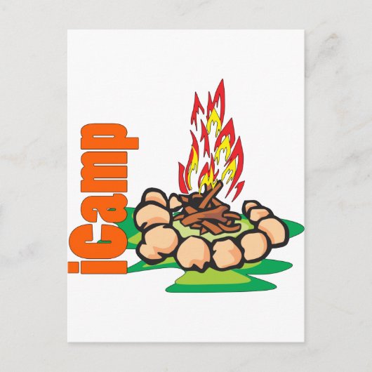 iCamp Camping Shirt Postkarte (Vorderseite)