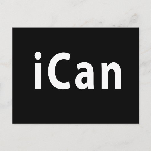 iCan - ZOLLBAR Postkarte (Vorderseite)