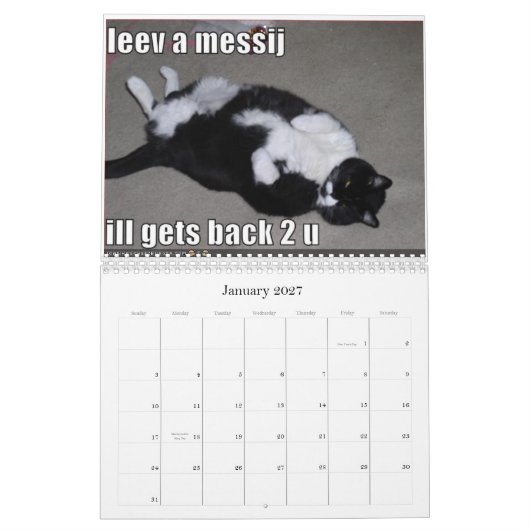 icanhascheezburger Kalender (Jan 2027)
