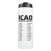 ICAO-Alphabet-Code Thermosbecher (Vorderseite)