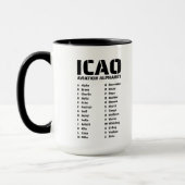 ICAO Aviation Alphabet Chart Tasse (Links)