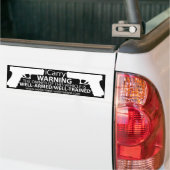 iCarry/bewaffnete u. bildete - Stoßdämpfer Autoaufkleber (Auf Lkw)