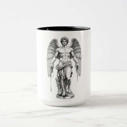 Icarus Flight Minimalist Coffee Mug Tasse (Zentrum)