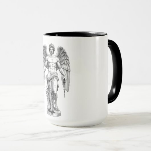 Icarus Flight Minimalist Coffee Mug Tasse (VorderseiteRechts)