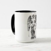 Icarus Flight Minimalist Coffee Mug Tasse (Vorderseite Links)