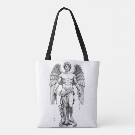 Icarus Greek Myth Line Art Tote Bag Tasche (Rückseite)