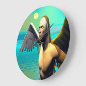 Icarus Große Wanduhr (Winkel)