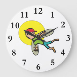 Icarus Große Wanduhr