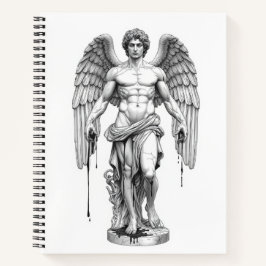 Icarus Minimalist Line Art Notebook - Greek Mythol Notizblock