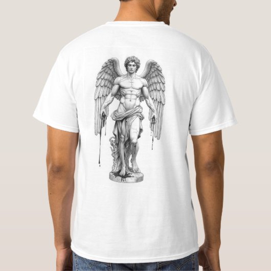 Icarus Minimalist Line Art T-Shirt - Aesthetic Gre (Rückseite)