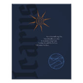 Icarus-Plakat Fotodruck (Vorne)