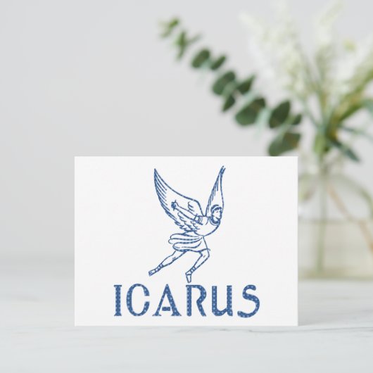 Icarus Postkarte (Stehend Vorderseite)