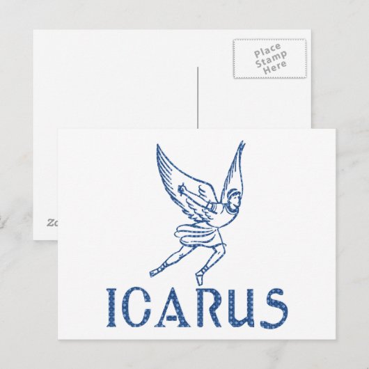 Icarus Postkarte (Vorne/Hinten)