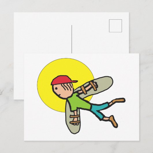 Icarus Postkarte (Vorne/Hinten)