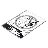 Icarus Schwarz-Weiß Notizblock (Linke Seite)