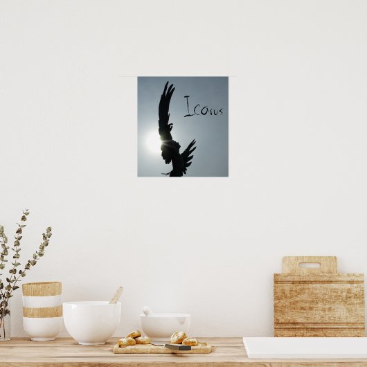 Icarus Silhouette Poster (Küche)