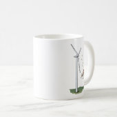 Icarus trifft auf eine Windturbine Kaffeetasse (VorderseiteRechts)