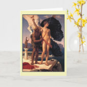 Icarus und Daedalus von Frederick Leighton Karte (Gelbe Blume)