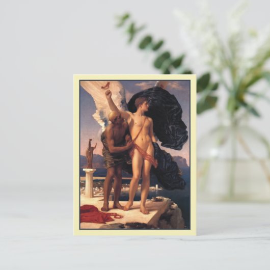 Icarus und Daedalus von Frederick Leighton Postkarte (Stehend Vorderseite)