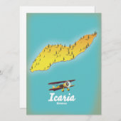 Icasia Griechenland Reiseplakat. (Vorne/Hinten)