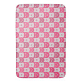 Icat ikat pink pattern badematte (Vorderseite Vertikal)