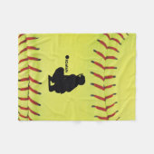 iCatch Fastpitch Softball Fleecedecke (Vorderseite (Horizontal))