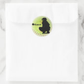 iCatch Fastpitch Softball Runder Aufkleber (Tasche)