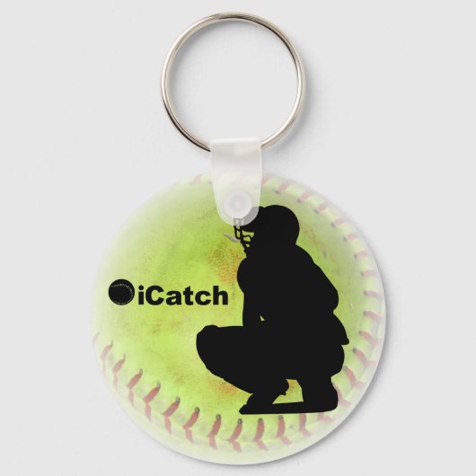 iCatch Fastpitch Softball Schlüsselanhänger (Vorderseite)