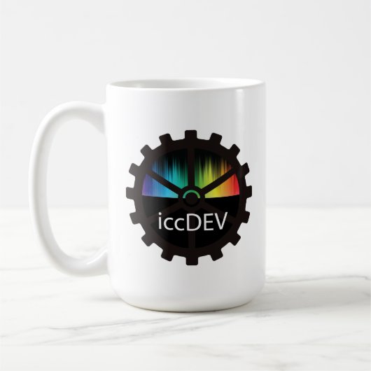 iccDEV-Tasse für einen ICC-Farbmanagement-Entwickl Kaffeetasse (Links)