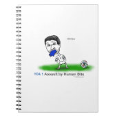 ICD-10: Angriff Y04.1 durch menschlichen Biss Notizblock (Vorderseite)