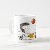 ICD-10: W21 geschlagen durch Bälle Kaffeetasse (Vorderseite Links)