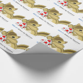 ICD-10: W53.21 gebissen durch Eichhörnchen Geschenkpapier (Ecke)