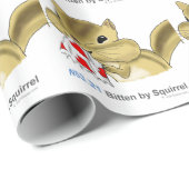 ICD-10: W53.21 gebissen durch Eichhörnchen Geschenkpapier (Rolleneckpunkt)