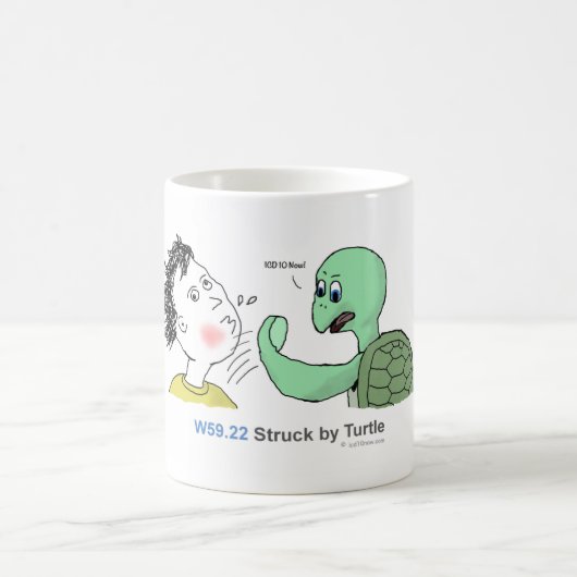 ICD-10: W59.22 geschlagen durch Schildkröte Kaffeetasse (Mittel)
