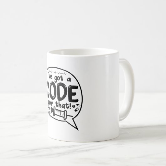 ICD-Code für Ärzte Ich habe dafür einen Code Got Kaffeetasse (VorderseiteRechts)