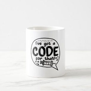 ICD-Code für Ärzte Ich habe dafür einen Code Got Kaffeetasse