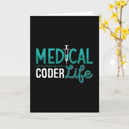 ICD Coding Programmer für medizinisches Coder Life Karte (Gelbe Blume)