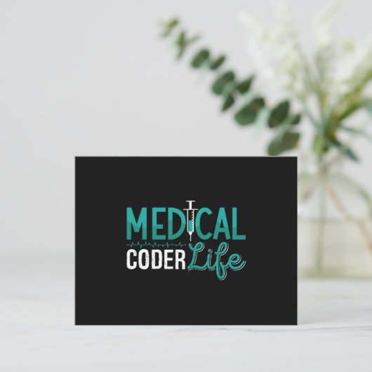 ICD Coding Programmer für medizinisches Coder Life Postkarte (Stehend Vorderseite)