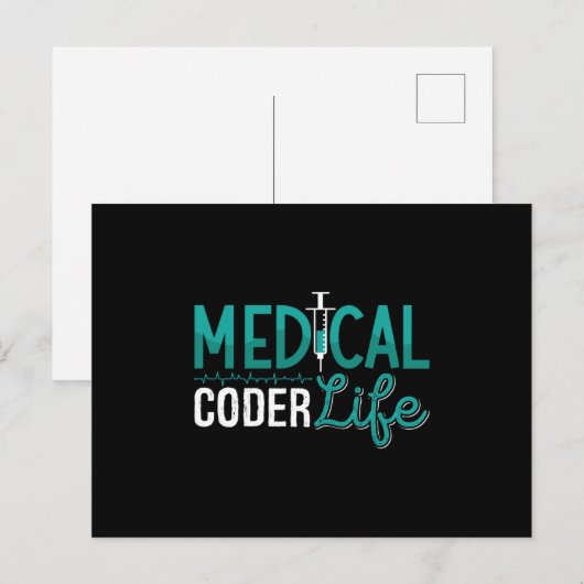 ICD Coding Programmer für medizinisches Coder Life Postkarte (Vorne/Hinten)