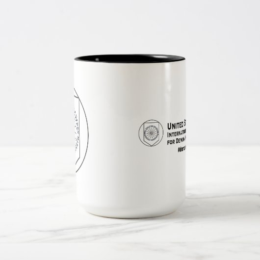 ICDM-Logo-Tasse Zweifarbige Tasse (Mittel)